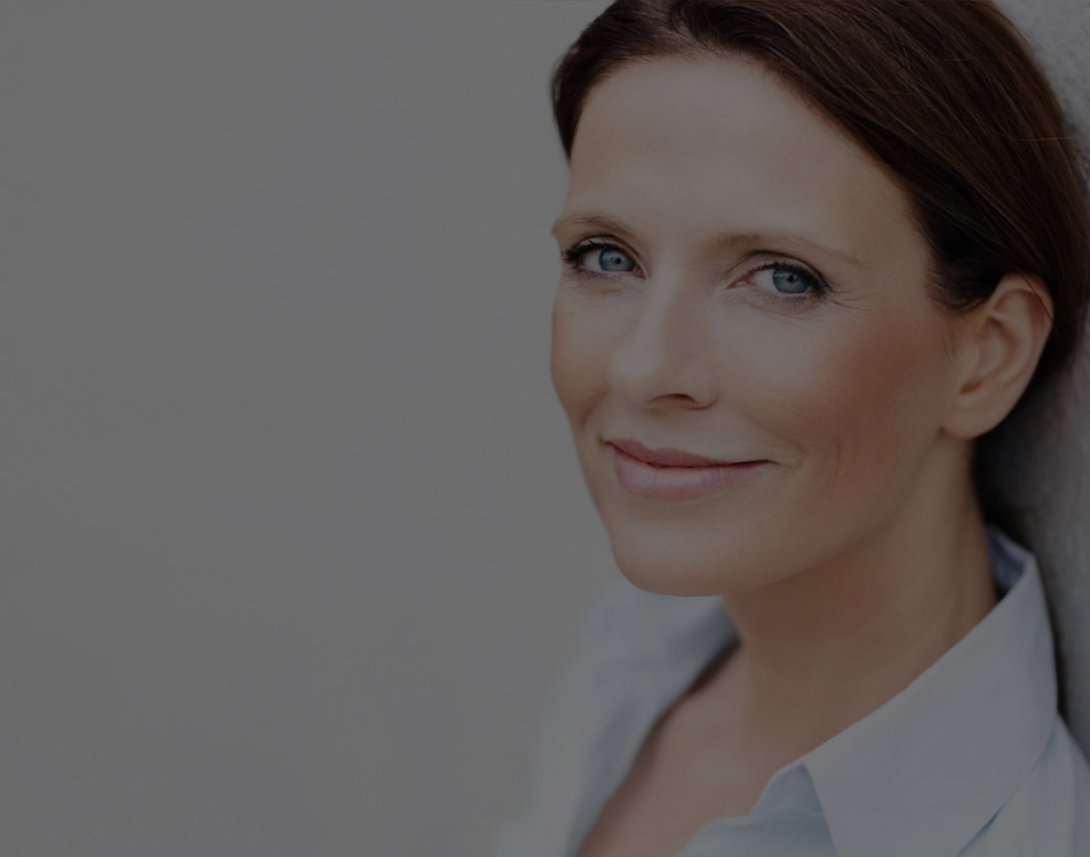 Brunette woman smiling